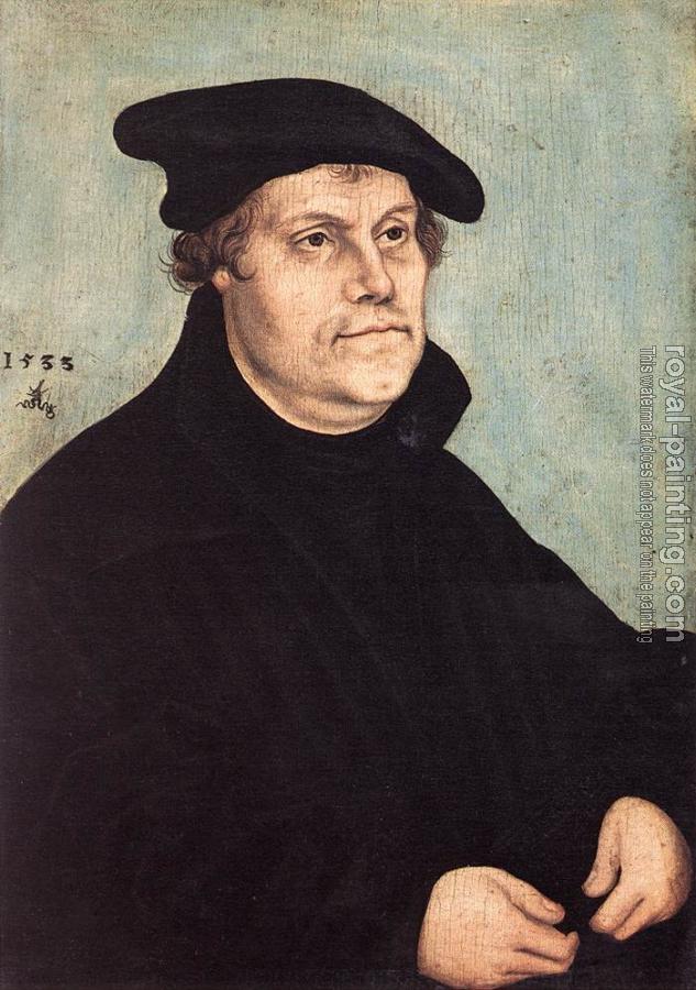 Lucas Il Vecchio Cranach : Portrait of Martin Luther